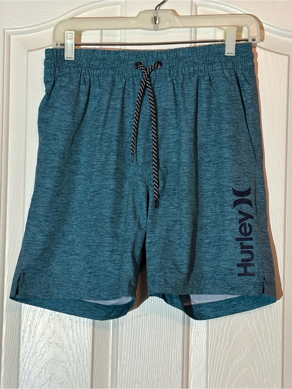 Hurley Teal Heather Athletic Swim Shorts